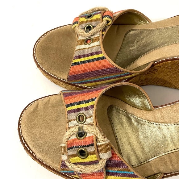 KENNETH COLE Wedge & Platform Multi-Color Ankle Strap Sandal - Picture 6 of 12